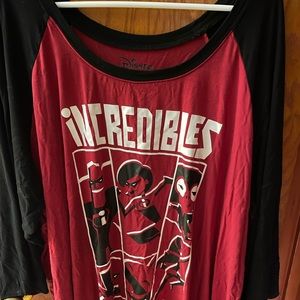 Torrid size 5 Disney Incredibles long sleeve shirt